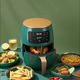 Аэро-фритюрница без масла цифровая AIR FRYER AIR FAYER XL-614 зеленая - изображение 4