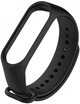 Ремешок силиконовый Original Design для фитнес браслета Xiaomi Mi Band 3, Mi Band 4, черный с металлической кнопкой (mrk4511) - изображение 2