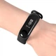 Ремешок силиконовый Original Design для фитнес браслета Xiaomi Mi Band 3, Mi Band 4, черный с металлической кнопкой (mrk4511) - изображение 4