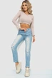 Джинсы женские на резинке, цвет голубой, 244R5006, 29 - изображение 2