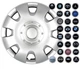 Колпаки SJS 107 R13 4штуки серебристые эмблема на выбор (SJS 107) - изображение 2