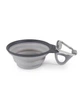 Миска дорожная складная Dexas Travel Cup with Bottle Holder & Carabiner, 240 мл, серая - изображение 1