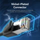Патч-корд RJ45-RJ45 Vention Ethernet CAT8 SFTP 40Gbps 2000MHz Copper PVC Round 3m Black (IKKBI) - изображение 6