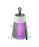 Пастка-лампа від комах Mosquito killing Lamp YG-002 акумуляторна з LED підсвічуванням та USB-зарядкою Сіра - зображення 1
