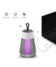 Пастка-лампа від комах Mosquito killing Lamp YG-002 акумуляторна з LED підсвічуванням та USB-зарядкою Сіра - зображення 2