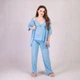 Комплект тройка для беременных и кормящих мам Tina TN1-2135 54-56 голубой - изображение 2