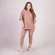 Костюм женский футболка с леггинсами рубчик Tina TN-2134 44-48 бежевый - изображение 4