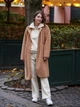 Пальто осеннее длинное женское Uniqlo 393608141 S Коричневое (1159799334) - изображение 2