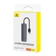 USB-хаб Baseus UltraJoy Series 4in1 USB-A to USB 3.0 15cm Gray (B0005280B811-00) - зображення 5