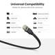 Патч корд Ugreen NW107 мережевий кабель 10 Гбіт\с Ethernet RJ45 Cat 7 плоский 2 м Black (NW107) - зображення 5