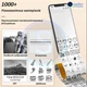 Карманный принтер Phomemo T02 WHITE, для печати этикеток наклеек + 1 рулон термобумаги - изображение 6