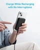 Магнитная батарея Anker MagGo 321 Magnetic Magsafe Powerbank 5000mAh Павербанк с беспроводной зарядкой Чёрный - изображение 5