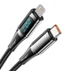 Кабель ESSAGER LED Digital Display PD 20W Fast Charging Type C to Lightnining USB Cable 1m Black (EXCTL-YD01) - изображение 3