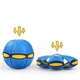 Мяч Flat Ball или летающий дискошар «нло» TOPA для игр на улице с фрисби Синий - изображение 2