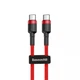 Кабель Baseus Type-C - Type-C PD 60W 1м Cafule Red (CATKLF-G09) - изображение 2