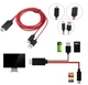 MHL (micro usb 5pin) адаптер дублирование экрана ТВ со смартфона/HDMI 1080P Samsung LG Sony s-m18 (582362135) Красный - изображение 8