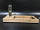 Настільна лампа з дерева органайзер, настільний світильник, світильник лофт, дизайнерський світильник - зображення 6