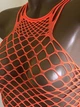 Пеньюар-сетка сексуальное белье эротическое белье Sexy One Size оранжевый (5-87) - изображение 4