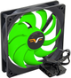 Вентилятор Frime FGF120 3Pin 120 мм Black/Green (FGF120HB3) - изображение 1