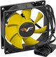 Вентилятор Frime FYF80 3Pin 80 мм Black/Yellow (FYF80HB3) - изображение 1