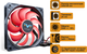 Вентилятор Frime FF120 PWM 4pin (Mb) + Molex 2Ball Bearing 120 мм Black/Red (FF120252BBPWM) - изображение 2