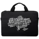 Сумка для ноутбука Vinga 15.6" nb1502 Black, white print (nb1502uwbk) - зображення 4