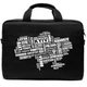 Сумка для ноутбука Vinga 14" nb1402 Black, white print (nb1402uwbk) - зображення 2