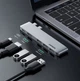 USB-хаб UGREEN CM251 5-in-2 Dual USB Type-C to 3x USB 3.0 + HDMI + USB Type-C Multifunction Adapter Space Gray (6957303865598) - зображення 2