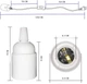 Подовжувач вилка патрон Е27 з вимикачем Fixture Lamp White 180 cм - зображення 4