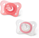 Smoczek Chicco PhysioForma Mini Soft Silicone Suck White & Pink 2-6 miesięcy 2 szt (8058664128440) - obraz 1