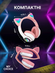 Бездротові навушники з котячими вушками CAT EAR Bluetooth 5.0 + EDR дитячі навушники, ігрові з блютуз гарнітурою та LED підсвічуванням, фіолетові - зображення 9