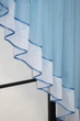 Кухонная занавеска VR-Textil № 023к голубой с белым 150х150 см (50-026) - изображение 3