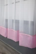 Кухонная занавеска VR-Textil № 047к розовый с белым 270х170 см (50-740) - изображение 5