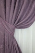 Комплект готовых штор VR-Textil Лен мрамор Pavliani № 1171ш Фиолетовый 150х270 см 2 шт (33-0007) - изображение 4