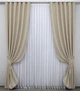 Комплект готовых штор VR-Textil Блэкаут Fusion Dimout № 1152ш бежевый 150х270 см 2 шт (30-968) - изображение 2