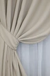 Комплект готовых штор VR-Textil Блэкаут Fusion Dimout № 1152ш бежевый 150х270 см 2 шт (30-968) - изображение 4