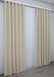 Комплект готовых штор VR-Textil Блэкаут Fusion Dimout № 1152ш бежевый 150х270 см 2 шт (30-968) - изображение 5