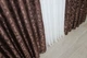 Комплект готовых штор VR-Textil Жаккард Вензель № 092ш Коричневый 150х270 см 2 шт (30-015) - изображение 7