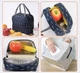 Сумка для ланчу (lunch bag) темно-синя на блискавці з кишенею - зображення 2