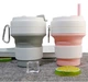 Складная кружка 350 мл, eco cup с карабином, серая - изображение 3