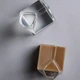 Стакан молочник из боросиликатного стекла в форме пакета молока Milk Box, 250 мл - стильная прозрачная чашка для кофе, молока, десертов - изображение 6