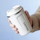 Металлическая термокружка Coffe Tumbler 380 мл - белая - изображение 2