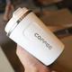Металлическая термокружка Coffe Tumbler 380 мл - белая - изображение 5