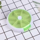 Круглая карманная таблетница на 7 отделений Pill Box Салатовая - изображение 2