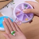 Круглая таблетница Pill Box Фиолетовая - изображение 1