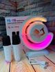 Караоке система Bluetooth Колонка з LED підсвічуванням з 2 мікрофонами Su-Yosd YS-110 Біла Нічник Бездротовий - зображення 11