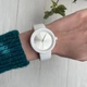 Женские силиконовые часы-конструктор actimer, белый ремешок, циферблат Metallic white - изображение 2