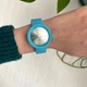 Женские силиконовые часы-конструктор actimer, голубой ремешок, циферблат Metallic blue - изображение 2