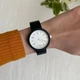 Женские силиконовые часы-конструктор actimer, черный ремешок, циферблат White time - изображение 2