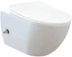 Унитаз-биде подвесной CREAVIT Free FE320-34CB00E-0002 + сиденье Soft Close KC0903.02.0000E дюропласт белый - изображение 1